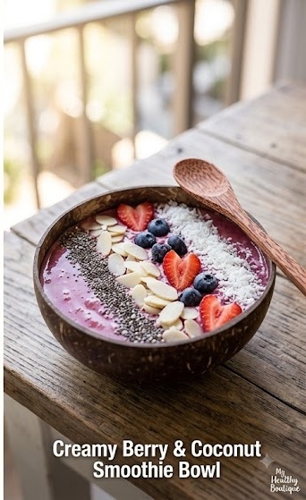 Creamy Berry & Coconut Smoothie Bowl